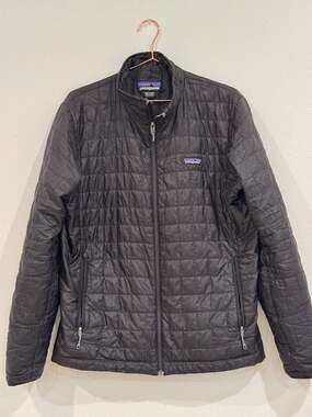 Patagonia Nano Puff Quilted Primaloft Insulated Jacket Black Men's Size L